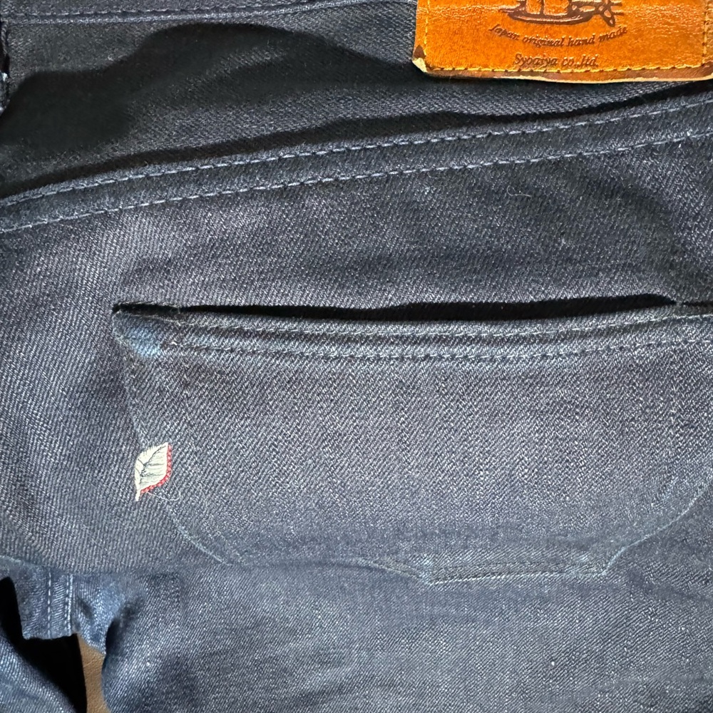 Pure Blue Japan Selvedge Slubby Jeans Indigo size 36w x 34 L